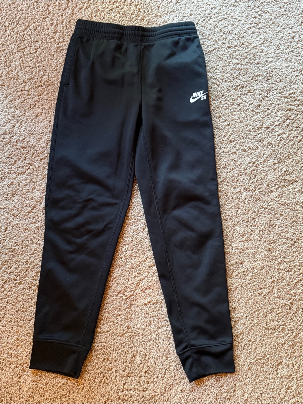 Kids Black Nike Jogger Pants